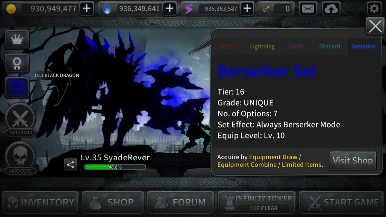 Dark Sword MOD. Skin Set YouTube