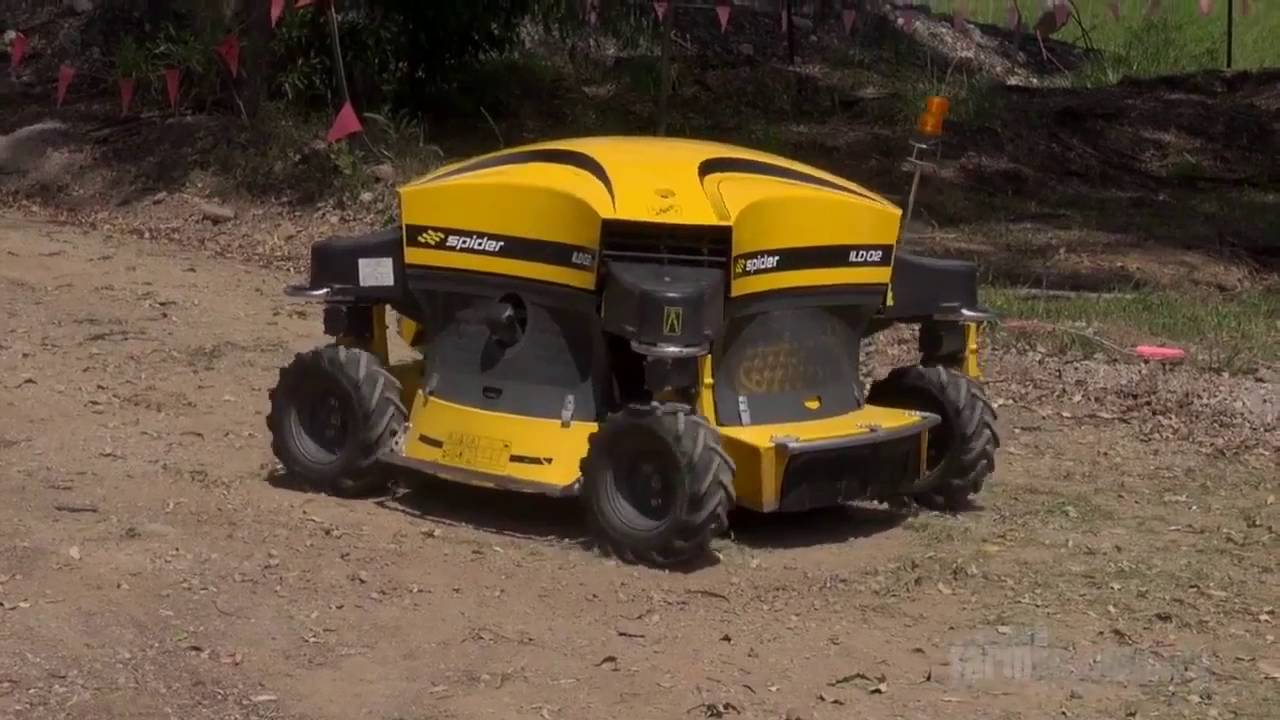 REVIEW Spider ILD 02 remote controlled slope mower YouTube