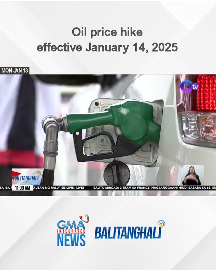 Oil price hike effective January 14, 2025 | Balitanghali