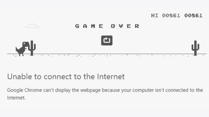 TIL the chrome offline dino run game runs at native 21:9! chrome://dino :  r/ultrawidemasterrace