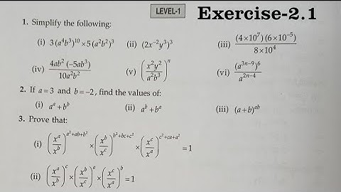 RD Sharma Class 9 Solutions Chapter 2 Exponents Of Real Numbers Ex 2.1 Q1 to Q7
