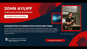Introduction to Interactive Fiction and Twine with John Ayliff