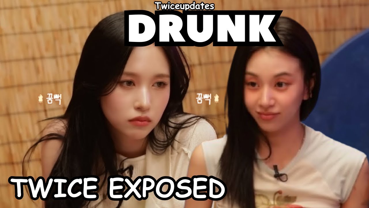 drunk twice exposing each other ft. seventeen mingyu exposing jihyo’s drinking