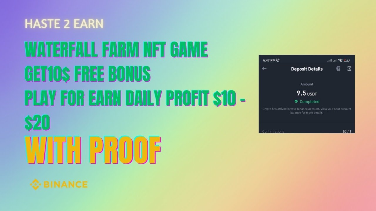 WATERFALL FARM NFT GAME || 🎁🎁GET10$ FREE BONUS 🎁🎁💰💰PLAY FOR EARN DAILY PROFIT $10 - $20