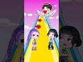 Build a Queen Run Challenge with Rumi and Zoey! #shorts #kpopdemonhunters