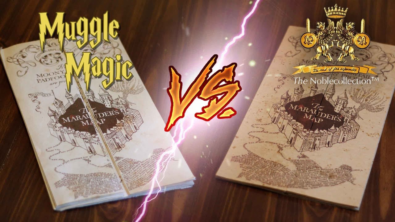 Muggle Magic VS Noble Collection Marauder s Map Edition YouTube Muggle Magic VS Noble Collection Marauder s Map Edition YouTube
