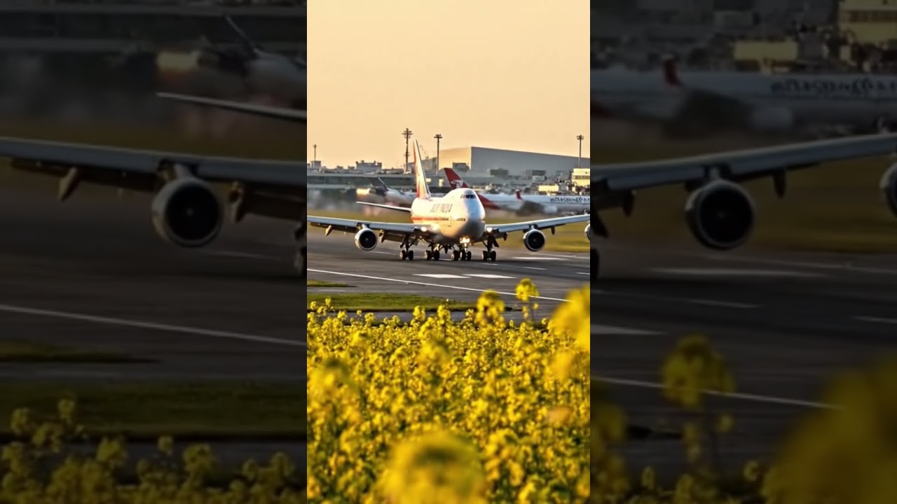 Air India Boeing 747 Landing at Kolkata Airport | Mustard Fields Runway View✈️