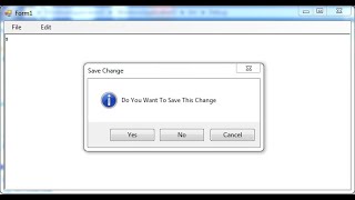 Notepad First batch part4 implement Closing Form YesNoCancel Button