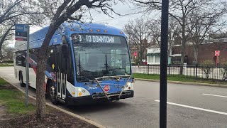 RTA Short Ride Rt 8 Cedar-Buckeye to Downtown #3620 2018 Gillig BRT+CNG 40' 