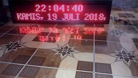 Bell Sekolah Otomatis Lengkap Dengan Running Text