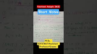 Functional Analysis | M.Sc.| GATE | NET#learning #maths #exam #students #study