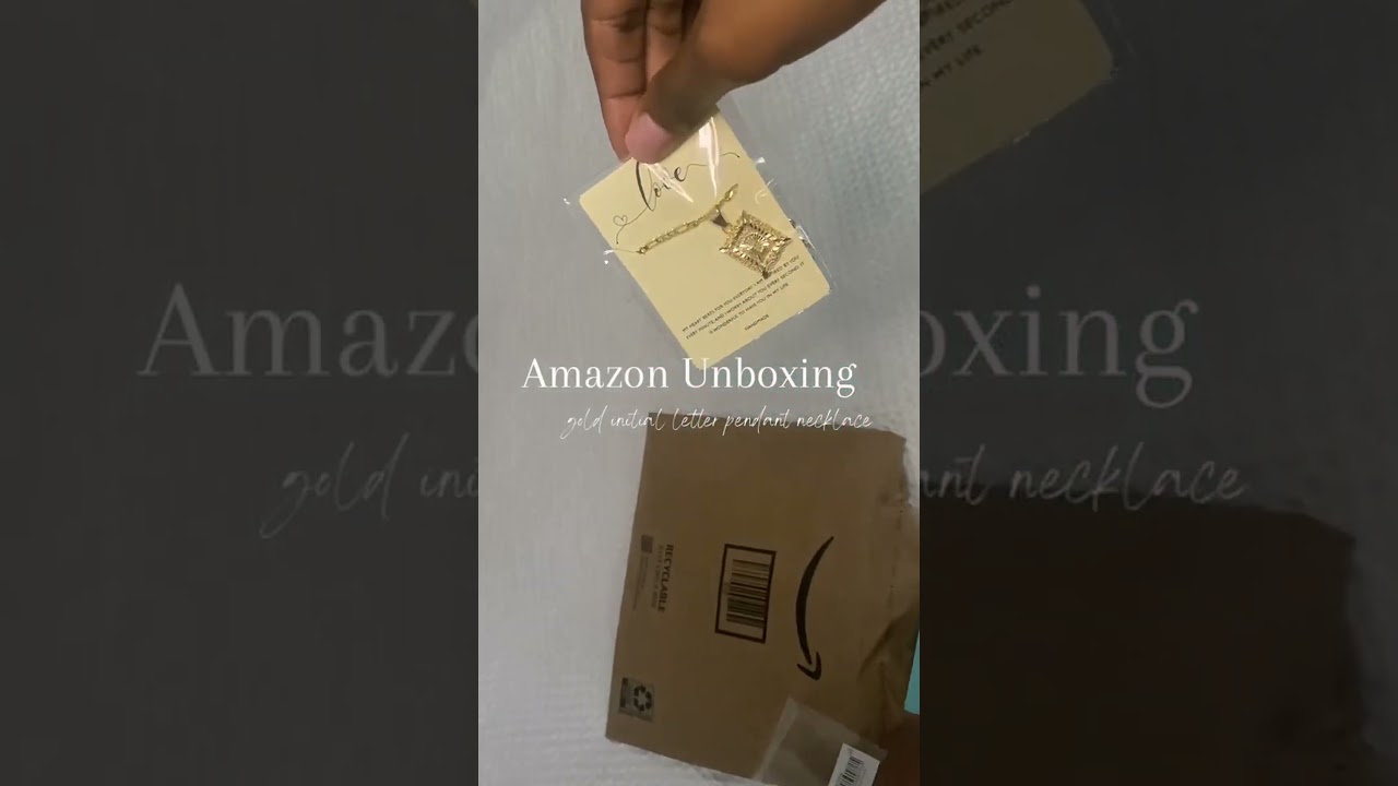Unboxing joy: initial d pendant necklace delight! 