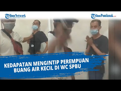 Viral ❗ Pria Kedapatan Mengintip Perempuan Buang Air Kecil di WC SPBU