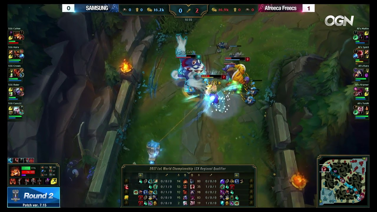 CUVEE 1V2 OUTPLAY - LCK SAMSUNG VS Afreeca Freecs