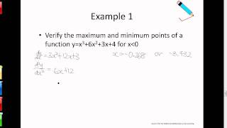 A Maths Chap 16.2 2nd Derivatives