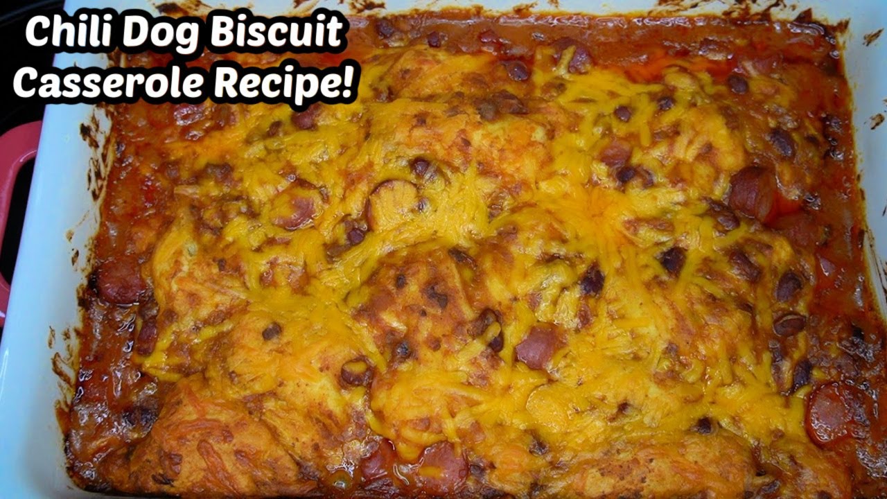Chili Dog Biscuit Casserole Recipe! YouTube