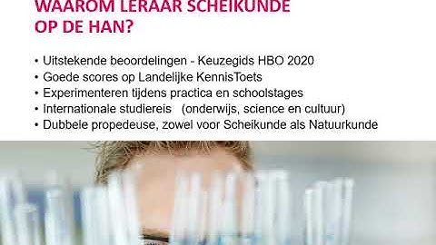 Leraar Scheikunde | HAN University Of Applied Sciences