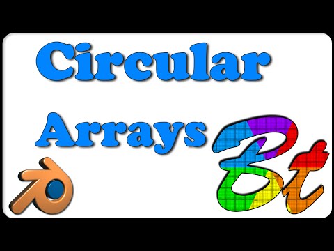 Circular Array around an Empty in Blender (Turbine Blade Update) - 2.73 daily build beta