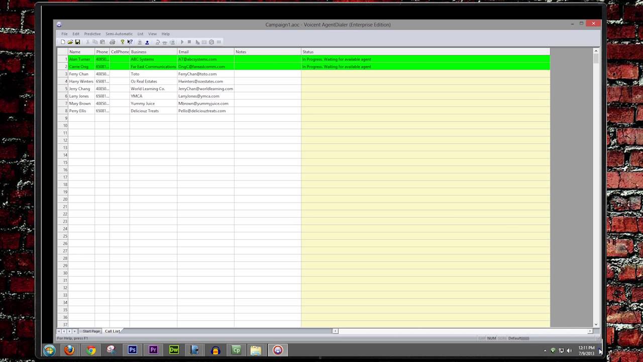 Voicent AgentDialer - Call Center Predictive Dialer Lesson 2: Starting A Predictive Campaign