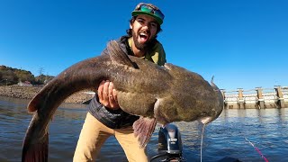 I FINALLY Caught the MONSTER CATFISH I’ve Been After! *BIGGEST OF THE YEAR* Spillway Slayfest Pt. 1!