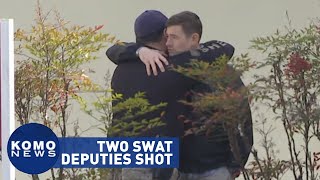 Two SWAT officers injured in officer-involved shooting