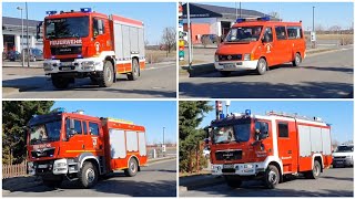 Vollalarm & Ausrücken Einsatzfahrten Feuerwehr Mieste