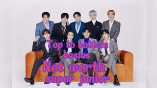 Top to bottom super junior basics || Net worth ||