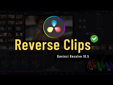 How to Reverse a Clip in Davinci Resolve 18 & 18.5 ✅