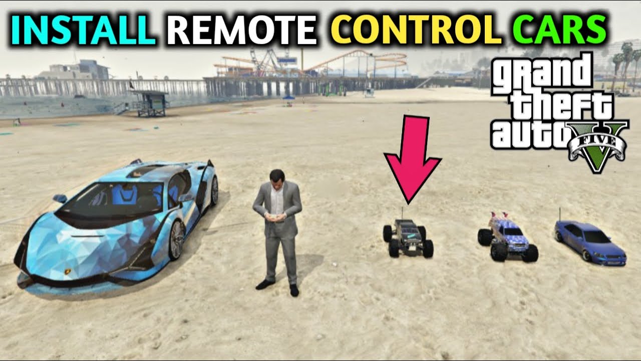 HOW TO INSTALL REMOTE CONTROL CARS IN GTA 5 LIKE TECHNO GAMERZ MY