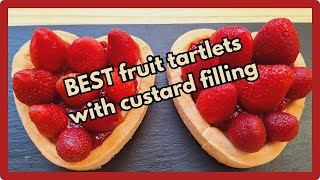 The BEST fruit tartlets recipe with custard filling vegan and gluten free
