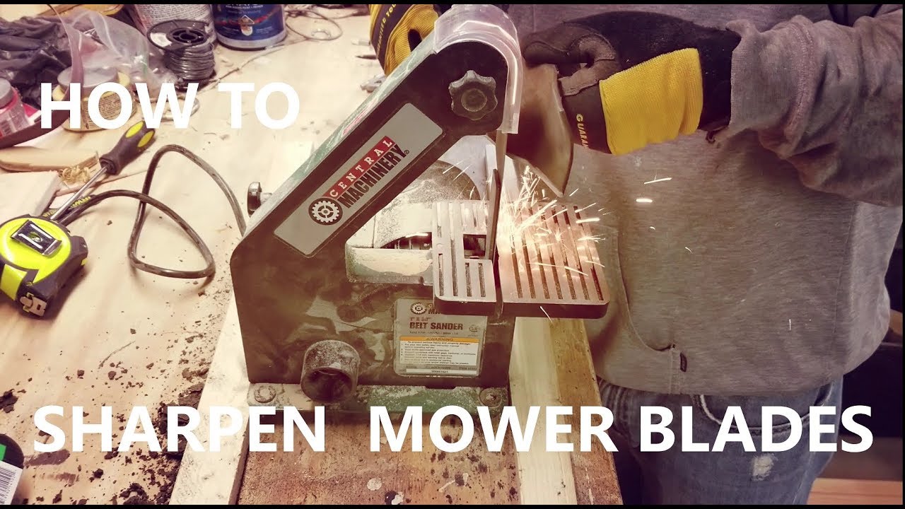 How To Sharpen Those Old Mower Blades - YouTube