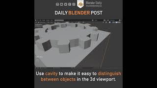 Cavity in Blender #Shorts