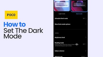 How to Set Dark Mode on Poco Mobiles