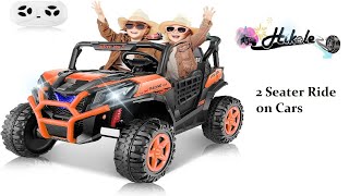 Hikole 2 Seater Ride on Cars with Remote Control, 20&quot; Large Seat