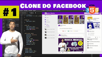 Recriando o Facebook do Zero e Fácil Parte 1 - Curso de HTML5, CSS e JS na pratica - Maykon Silveira