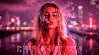 Deep House Mix 2026 | Smoke Girl in Neon Rain 🌧️ Night Drive screenshot 4