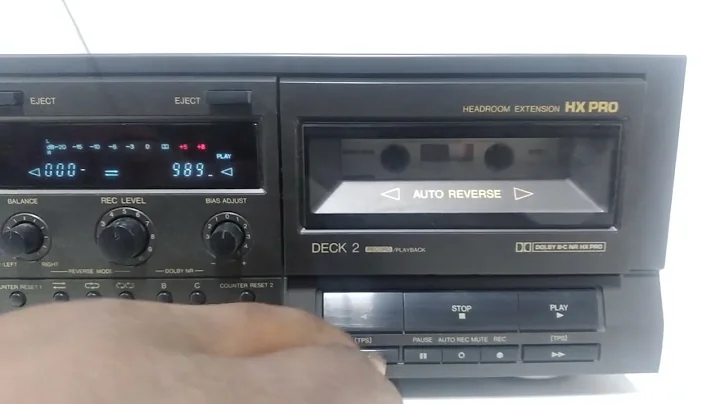 Technics RS-TR333 Dual Stereo Home Cassette Tape Deck HX Pro