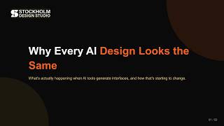 Have you noticed AI-generated designs are starting to all look the same 🤔