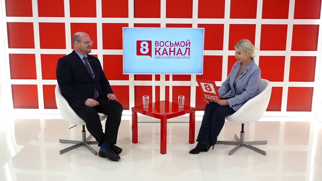 Интервью на «8 канале» Галина Орлова, Виктор Коломиец