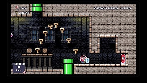 Super Mario Maker 2 Story Mode Level 9: The Keymaster All Keys
