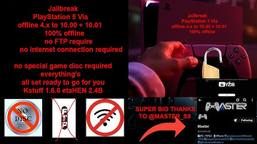 jailbreak Ps5 100% offline 4.x - 10.00 Y2Jb no internet required FTP Kstuff 1.6.6 etaHEN 2.4B