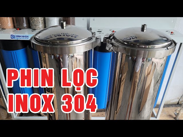 Phin lọc tinh inox 5 lõi 20 inch dùng cho lọc thô, hệ thống lọc RO