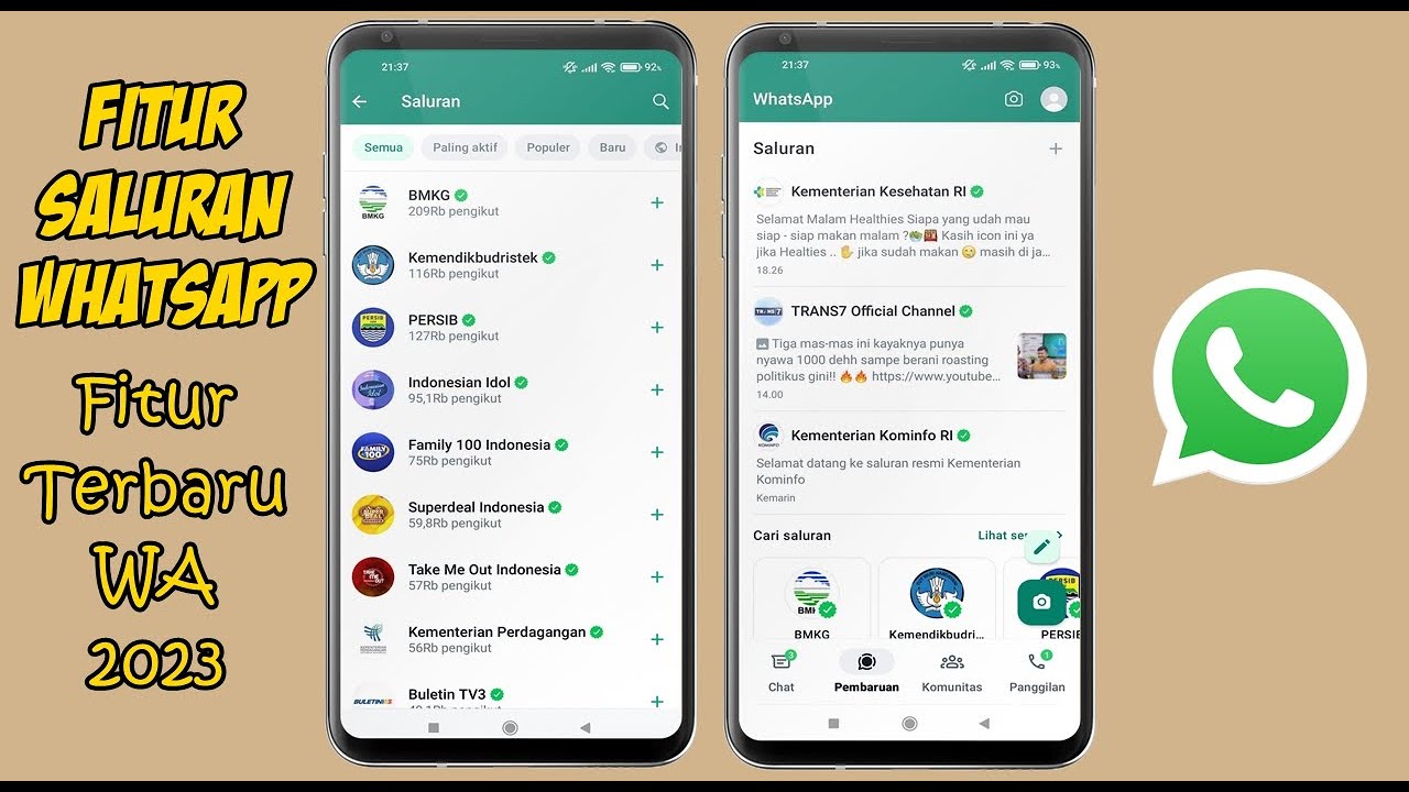 Cara Menggunakan Fitur Baru Saluran Di Whatsapp