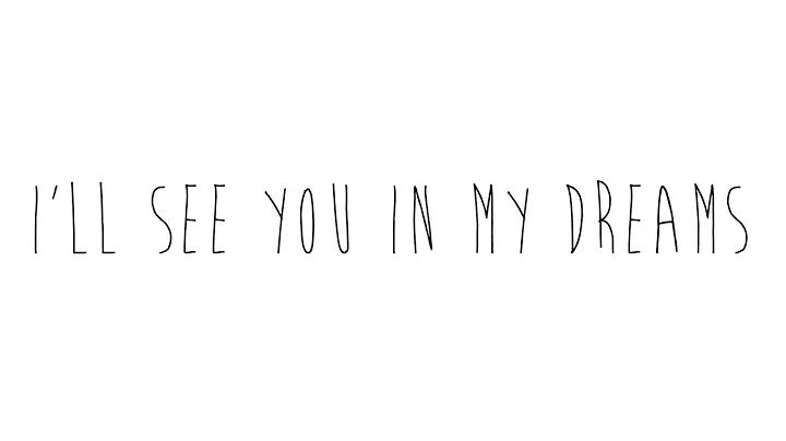 I'll See You In My Dreams - Cover