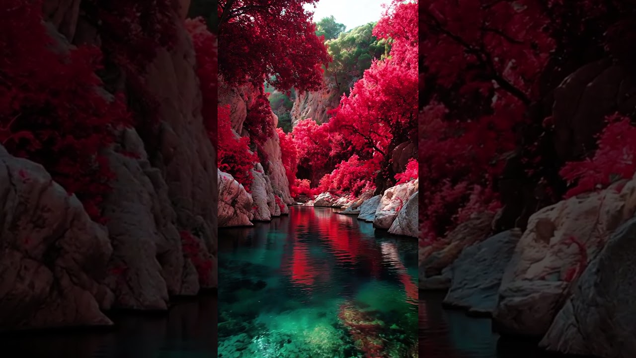Autumn Reflections Over Still Water