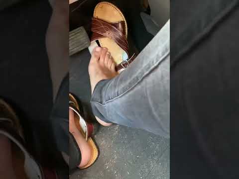 Pedal pumping in mexican sandals