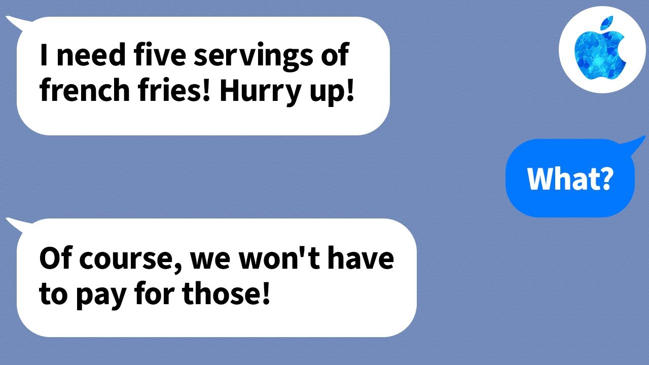 【Apple】Когда я узнал, что мой отец владеет очень популярным магазином картофеля фри