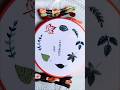 easy leaf embroidery stitches #embroidery #handembroidery #viral #shorts #art #reels #song