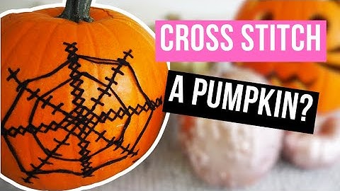 How To Cross Stitch a Pumpkin in 3 Easy Steps!