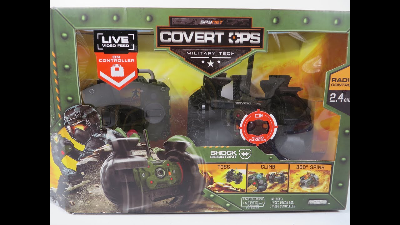 Spynet Covert Ops Live Video Recon Bot Unboxing Toy Review Jakks ...